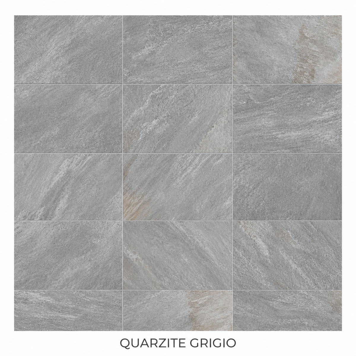 Quarzite grigio - Cavallino  Spessore 8 mm  20x40  R11 grip